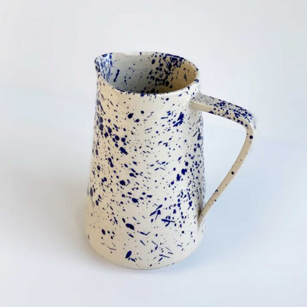 BORNHOLMS KERAMIKFABRIK - WATER JUG | BLUE SPLASH
