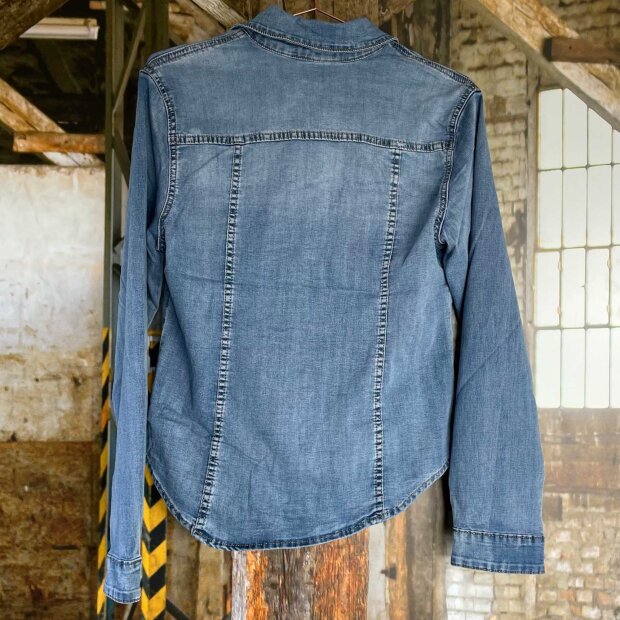 CABANA LIVING - STABIA DENIM SKJORTE | LIGHT DENIM