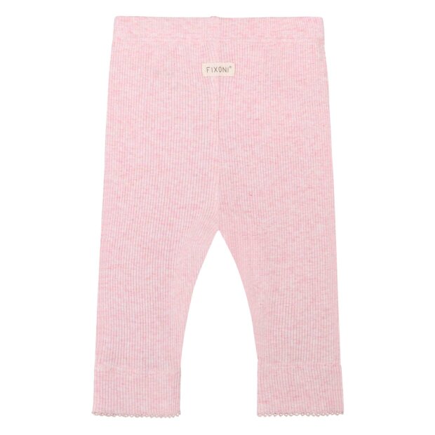 FIXONI - LEGGINGS RIB MELANGE | BLEACHED MAUVE MELANGE