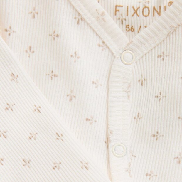 FIXONI - ROMPER LS RIB | GARDENIA