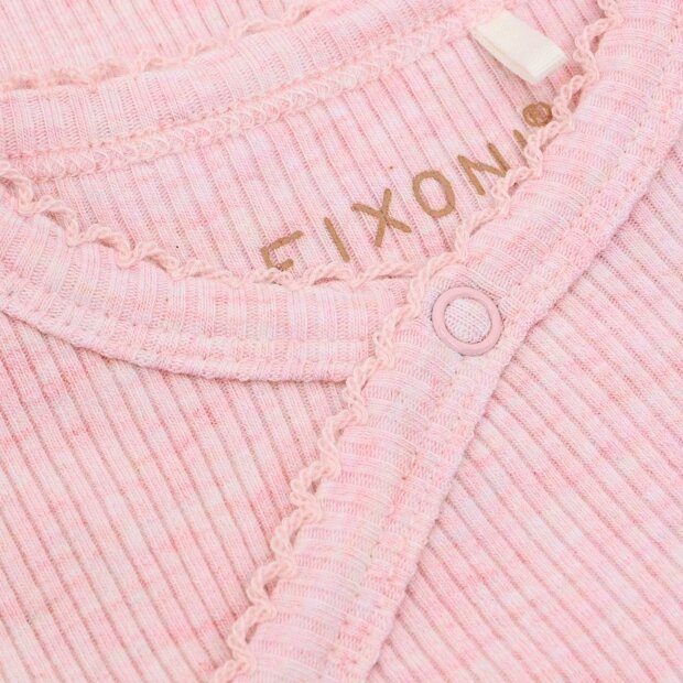 FIXONI - WRAP BODY LS RIB MELANGE | BLEACHED MAUVE MELANGE