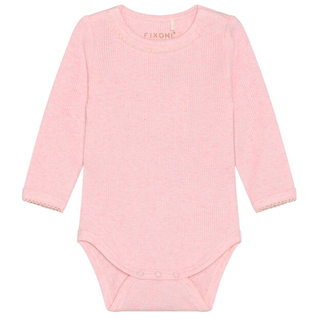 FIXONI - BODY LS RIB MELANGE | BLEACHED MAUVE MELANGE