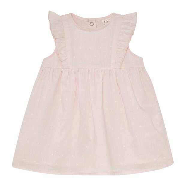 FIXONI - DRESS SS WOVEN | SOFT PINK