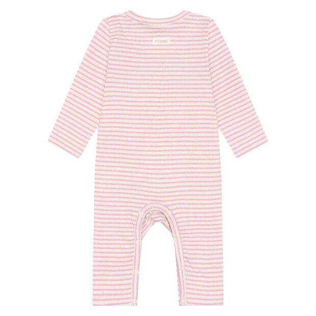 FIXONI - ROMPER LS RIB | BLEACHED MAUVE