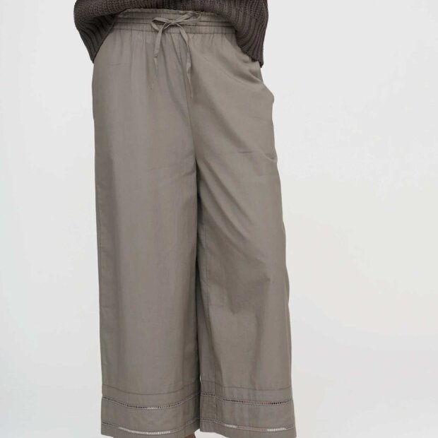 MOSHI MOSHI MIND - STORIE POPLIN PANTS | SEA GRAY