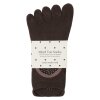 MOSHI MOSHI MIND - MIND TOE ANTI SLIP SOCKS | DARK BROWN
