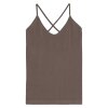 MOSHI MOSHI MIND - STRETCH TOP | STONE BROWN