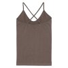 MOSHI MOSHI MIND - STRETCH TOP | STONE BROWN