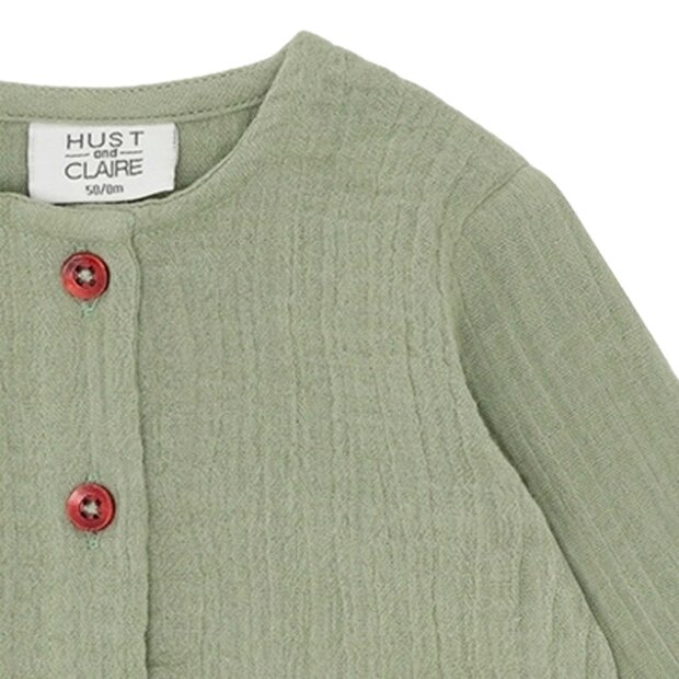 HUST AND CLAIRE - CHAI MUSELIN KNIT | LIGHT GREEN