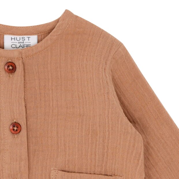 HUST AND CLAIRE - CHAI MUSELIN KNIT | PRALINE