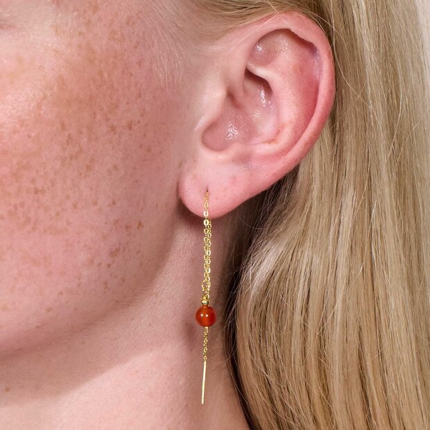 SOI - ELLA ØRERINGE | RØD JADE