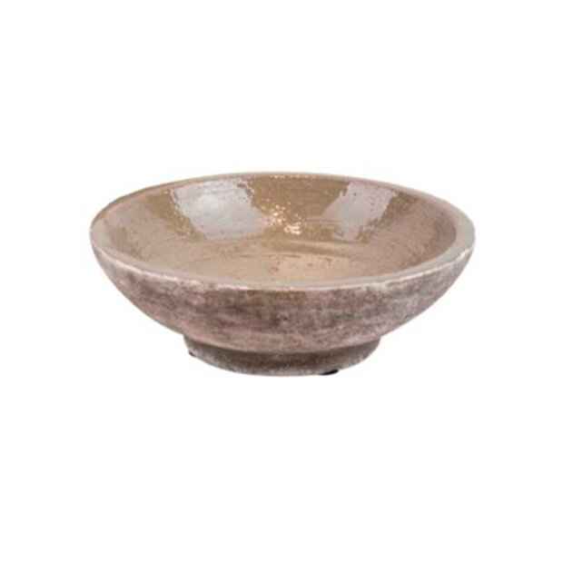 CHAKAR - RUSTIC BOWL D23 CM | OLIVE GREEN