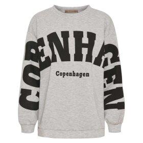 MARTA DU CHATEAU - HIBISCUS SWEATSHIRT | GREY/BLACK