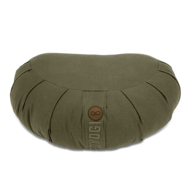 GOYOGI - CALM CRESCENT MEDITATION CUSHION | DARK OLIVE