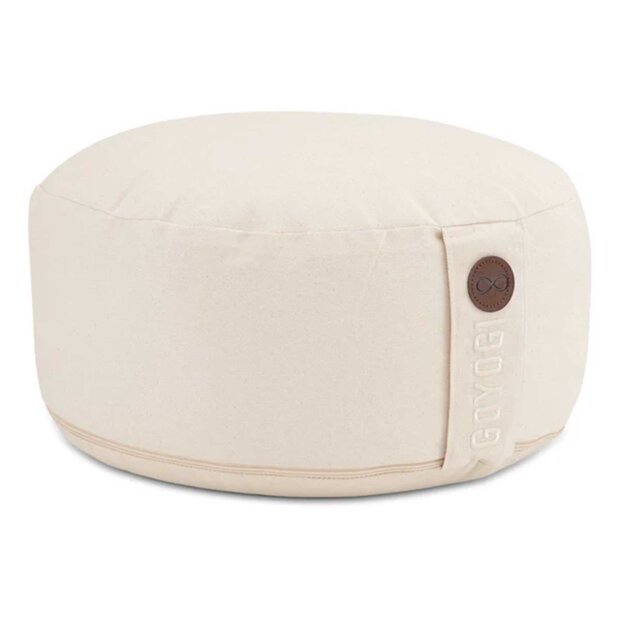 GOYOGI - CALM ORGANIC COTTON ROUND MEDITATION CUSHION | NATURAL
