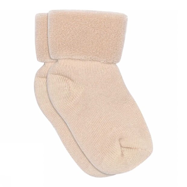 MP STRØMPER - WOOL RIB BABY SOCKS | ROSE DUST