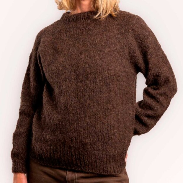 COFFEE BEANIES - IDA ALPACA SWEATER | BRUN
