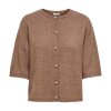 JDY - RUE LIFE 2/4 PEARL CARDIGAN | CARIBOU MELANGE