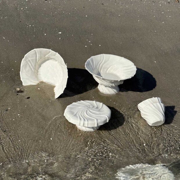 ATELIER MAREE - SKÅLOPSATS | HVID