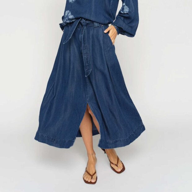 MOS MOSH - KODA DINEM SKIRT | DARK BLUE