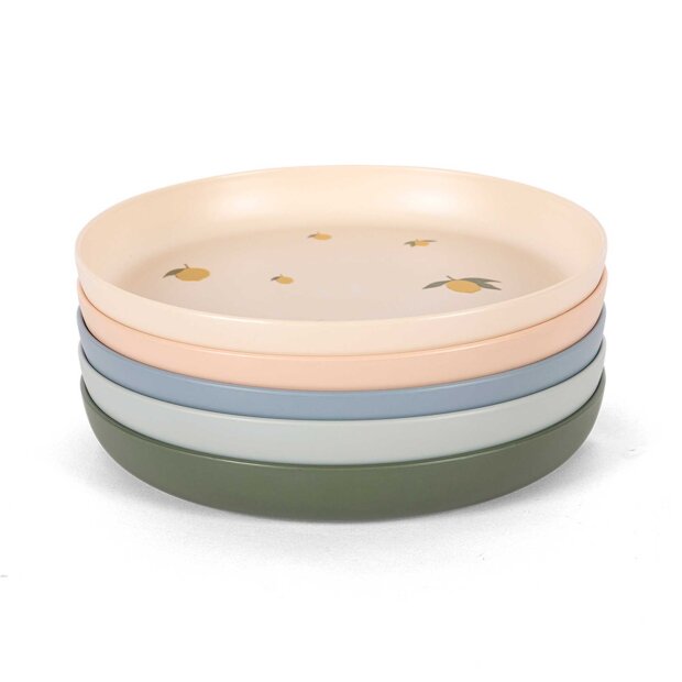 KONGES SLØJD - 5-PACK PLATE | LEMON MIX