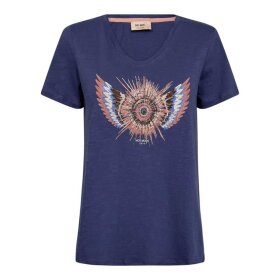 MOS MOSH - ROMI GETH O-SS GLAM TEE | CROWN BLUE