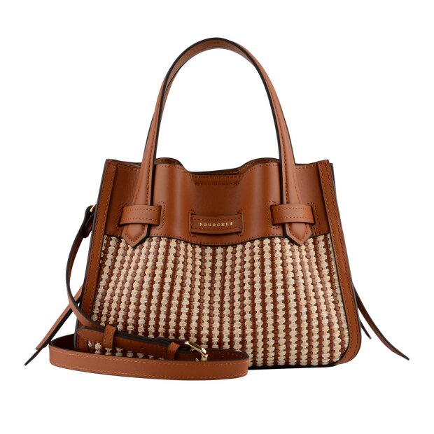 POURCHET - BLOSSOM TRESSÉ SMALL TASKE | GOLD