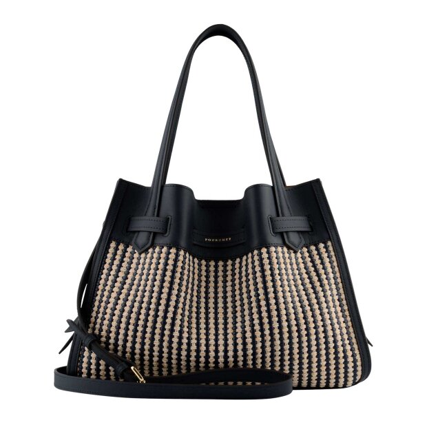 POURCHET - BLOSSOM TRESSÉ LARGE TASKE | MARINE