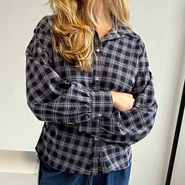 CONTINUE COPENHAGEN - COCO CHECK SHIRT | BLUE CHECK