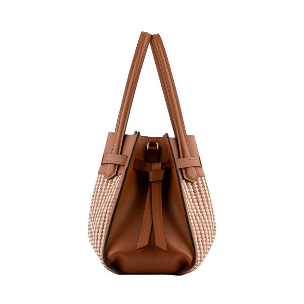 POURCHET - BLOSSOM TRESSÉ MEDIUM TASKE | GOLD