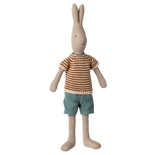 MAILEG - HARE, STR. 3 - STRIK BLUSE & SHORTS