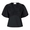NEO NOIR - IRINA POPLIN BLOUSE | BLACK