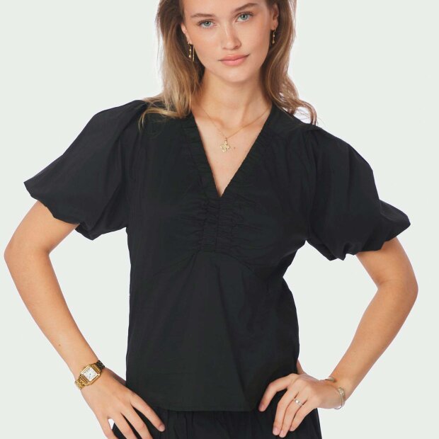 NEO NOIR - IRINA POPLIN BLOUSE | BLACK