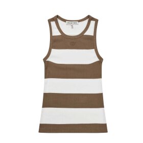 MUNTHE - TEZZA TOP | STRIPE MOCCA