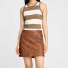 MUNTHE - TEZZA TOP | STRIPE MOCCA