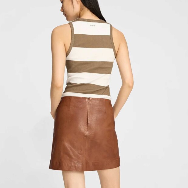 MUNTHE - TEZZA TOP | STRIPE MOCCA