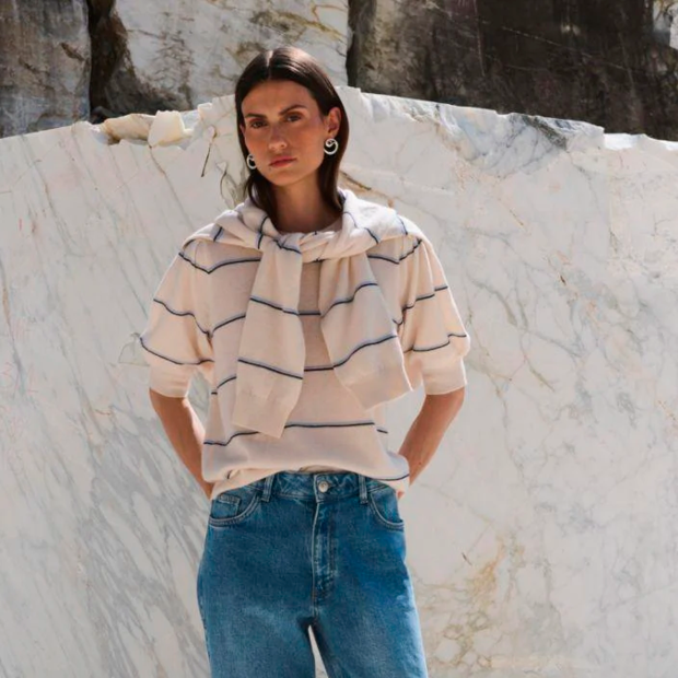 LEVETE ROOM - ISMAILA 18 PULLOVER | TUR/CREME