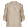 CO COUTURE - GWENDACC SS BLOUSE | MINK