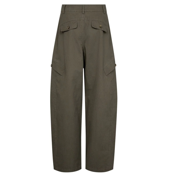 CO COUTURE - EVELYNCC BARREL PANT | ARMY