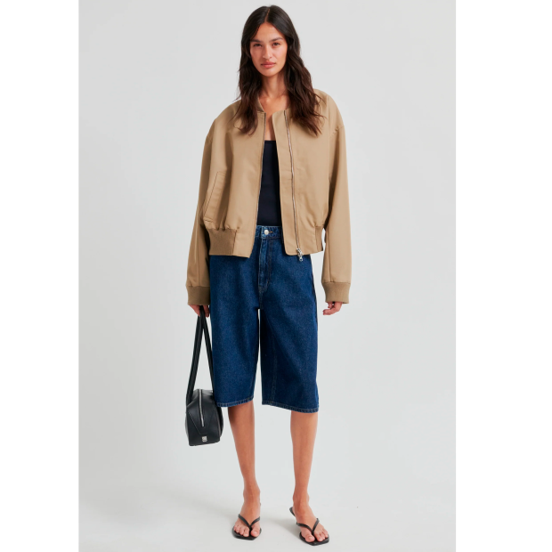 SECOND FEMALE - COLUMBO DENIM SHORTS | DARK BLUE DENIM