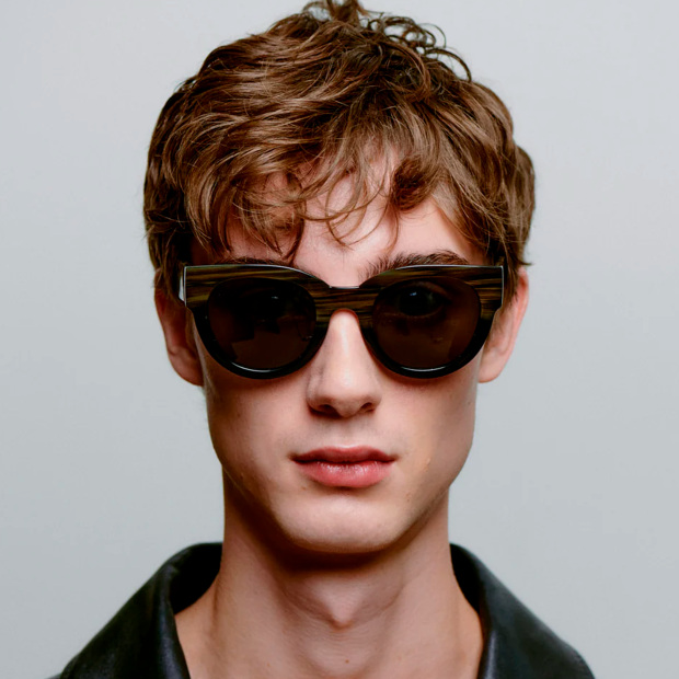 A. KJÆRBEDE - LILLY SOLBRILLER | STRIPED HORN/SORT