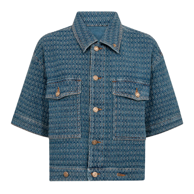 MOS MOSH - EBBA BOBBLE JACKET | BLUE