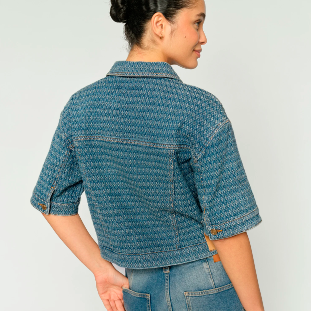 MOS MOSH - EBBA BOBBLE JACKET | BLUE