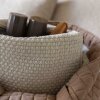 BY LOHN - KNITTED TOILET BAG 30X22X11 CM | BEIGE MELANGE