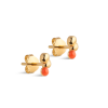 ENAMEL COPENHAGEN - STUDS NARA FORGYLDT | LIGHT CORAL