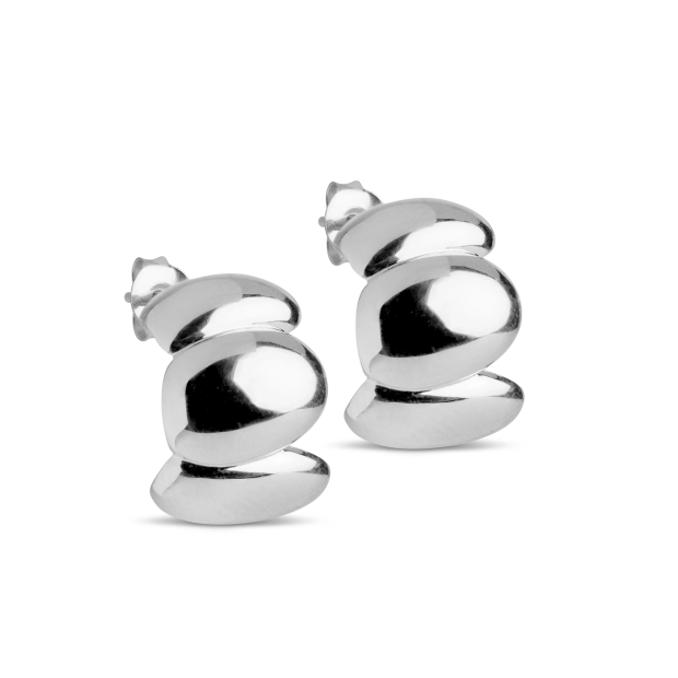 ENAMEL COPENHAGEN - HOOPS MELIA CHUNKY | SØLV