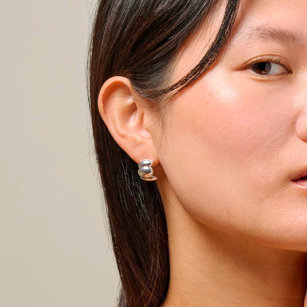 ENAMEL COPENHAGEN - HOOPS MELIA CHUNKY | SØLV