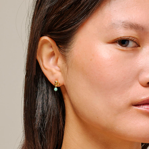 ENAMEL COPENHAGEN - EARRING NARA BALL FORGYLDT | MINT