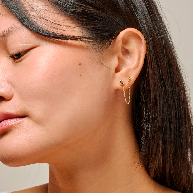 ENAMEL COPENHAGEN - EARRING NARA CHAIN | FORGYLDT