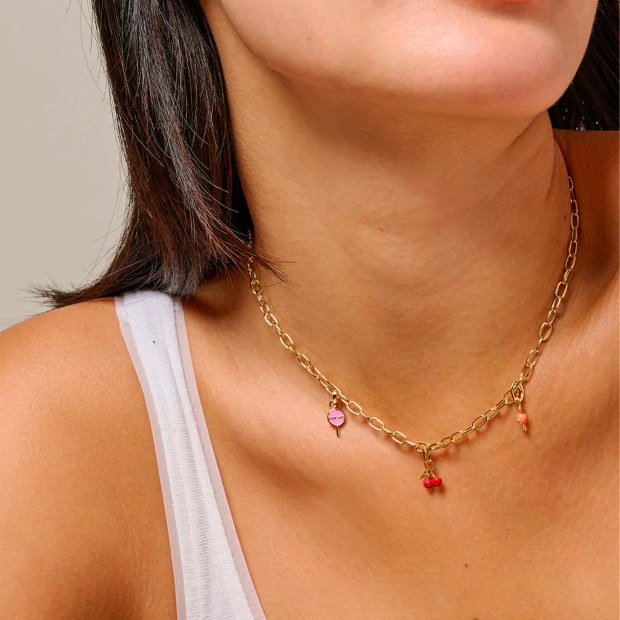 ENAMEL COPENHAGEN - CHARM CHERRY ON TOP